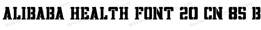 Alibaba Health Font 20 CN 85 B 语言字体转换
